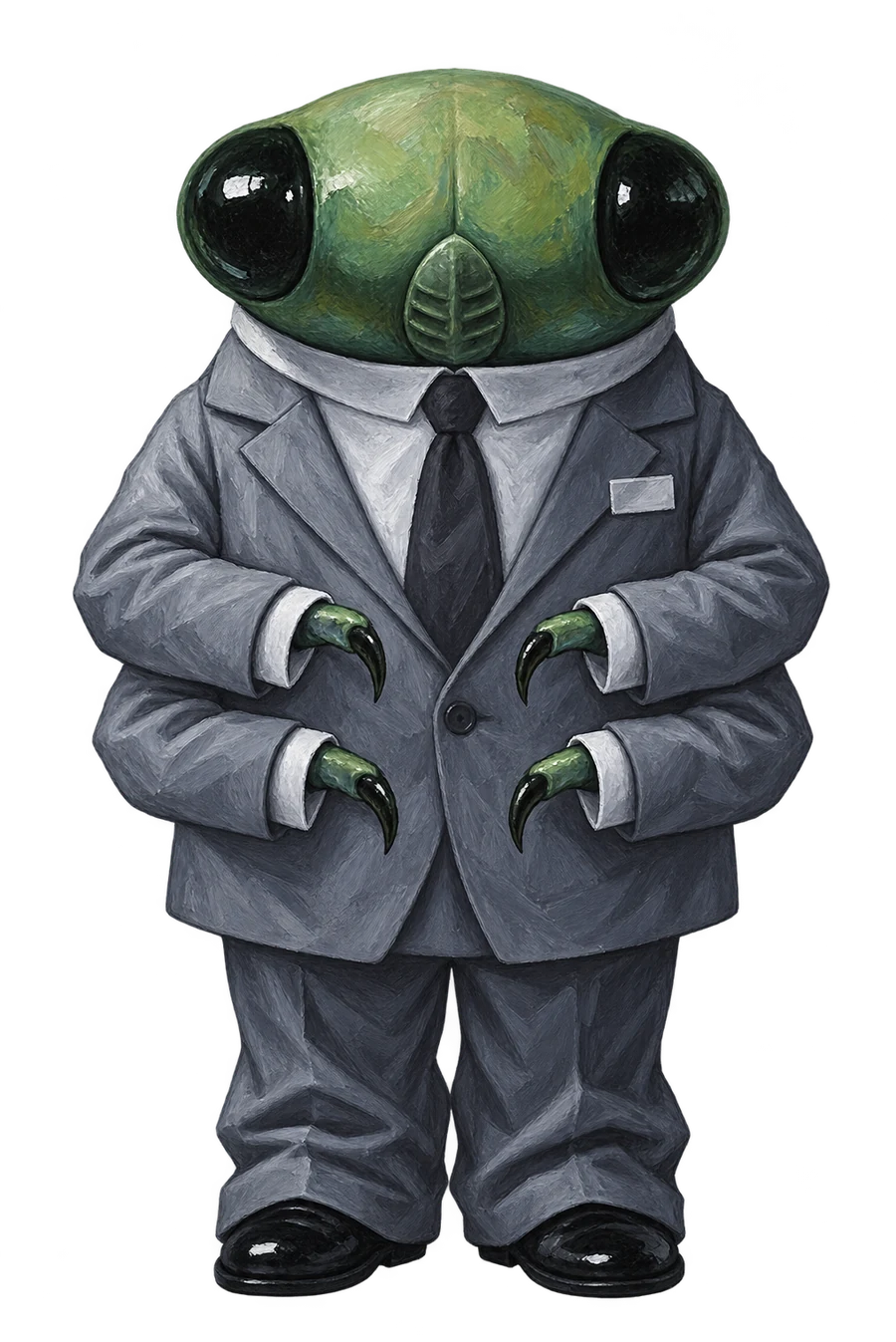 Фирменная цикада Cicada в деловом костюме